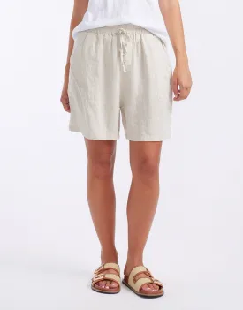 Alex Linen Shorts - Natural