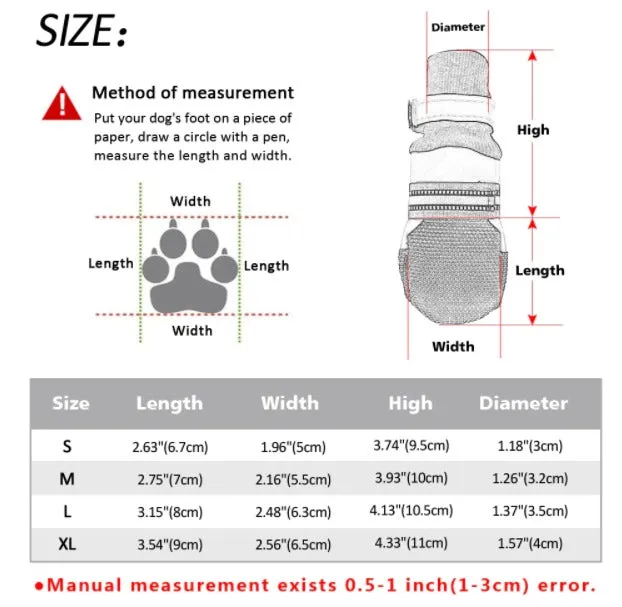 Best Waterproof And Reflective Dog Boots For Medium Large Dogs Labrador Husky