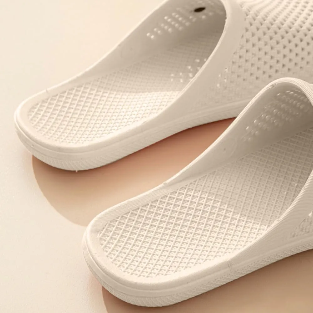 Bunny Slippers Bathroom Slippers Cave Flip-flops Flat Top Slippers Female Soft Sole Non-slip Indoor and Outdoor Wear Casual