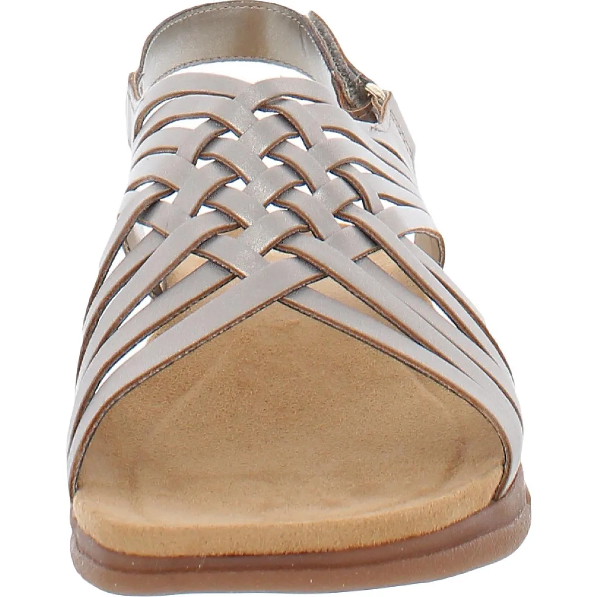 Easy Spirit Womens Mar Leather Slingback Flat Sandals