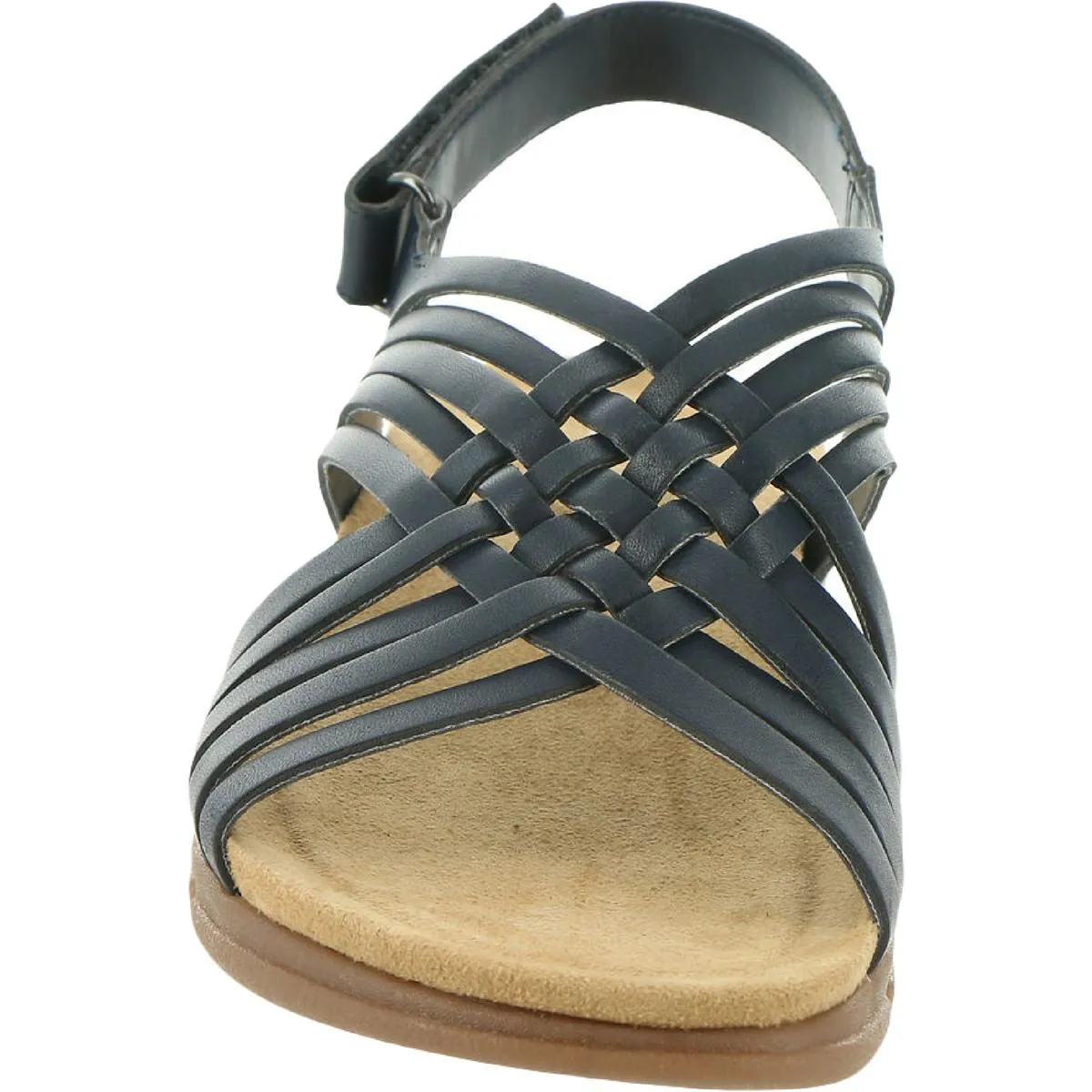 Easy Spirit Womens Mar Leather Slingback Flat Sandals
