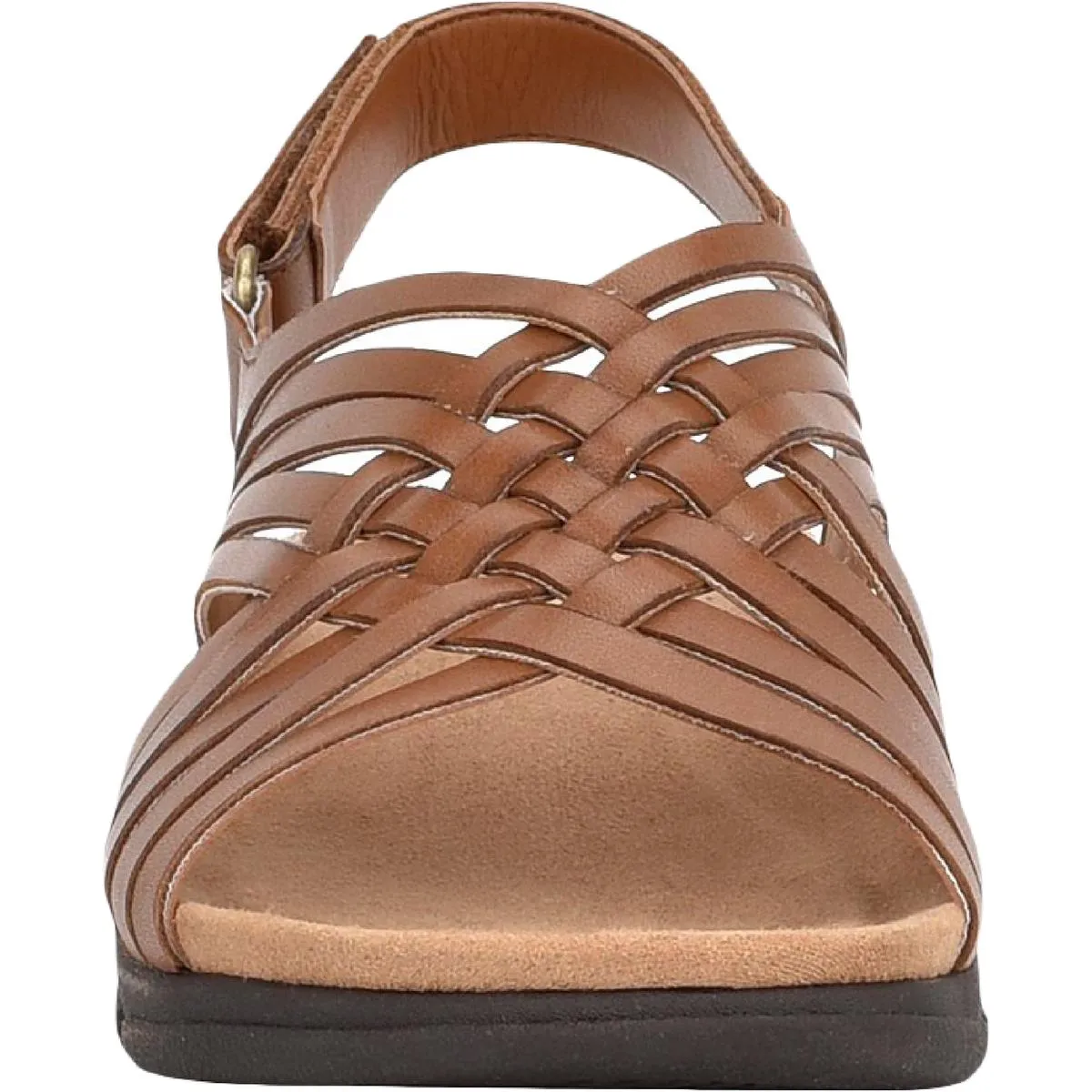 Easy Spirit Womens Mar Leather Slingback Flat Sandals