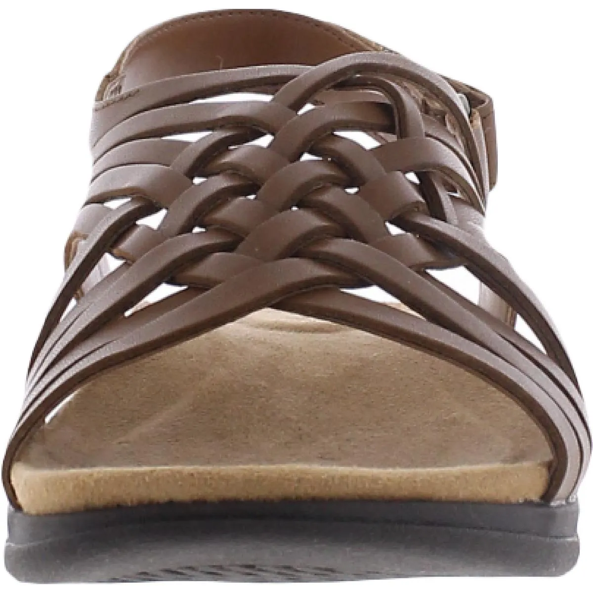 Easy Spirit Womens Mar Leather Slingback Flat Sandals
