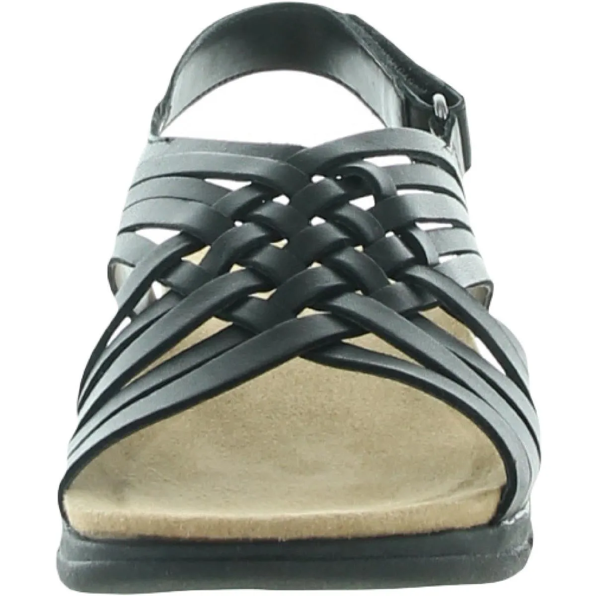 Easy Spirit Womens Mar Leather Slingback Flat Sandals