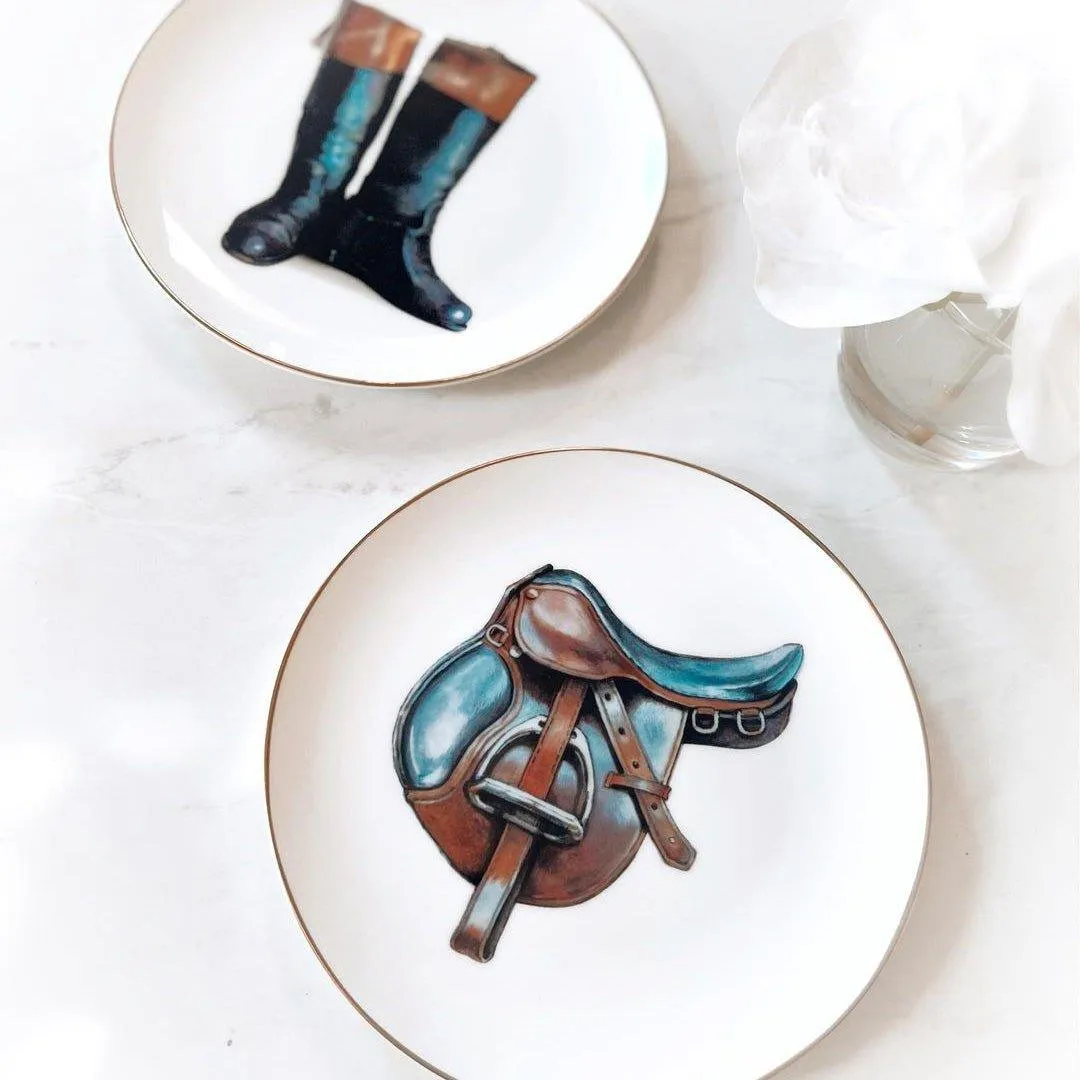 English Saddle Pattern Side Plate