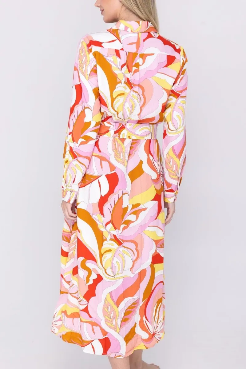 ESTHER DRESS (PINK PATTERN)