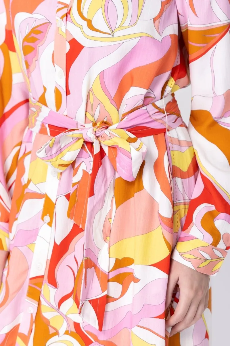 ESTHER DRESS (PINK PATTERN)