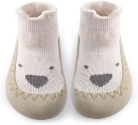 Exegawe Baby Sock Shoes Toddler Cartoon Soft Rubber Sole Non Slip Floor Slipper for Boys Girls First Walking