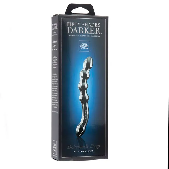 Fifty Shades Darker Deliciously Deep Steel G-Spot Wand Metal Dildo