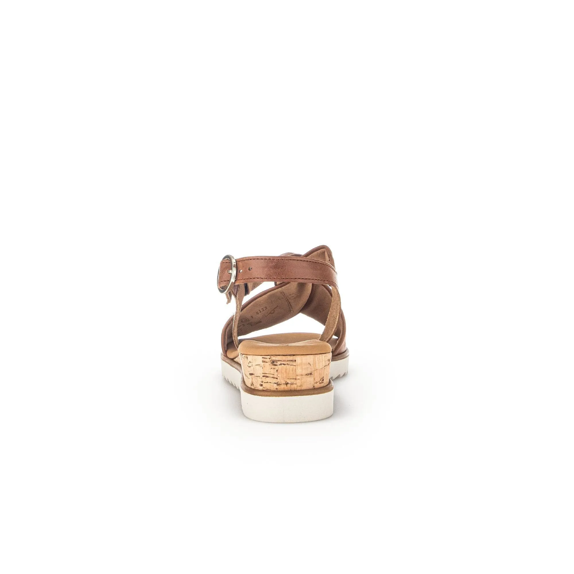 Gabor 42.751.53 Rich Ladies Peanut Leather Buckle Sandals