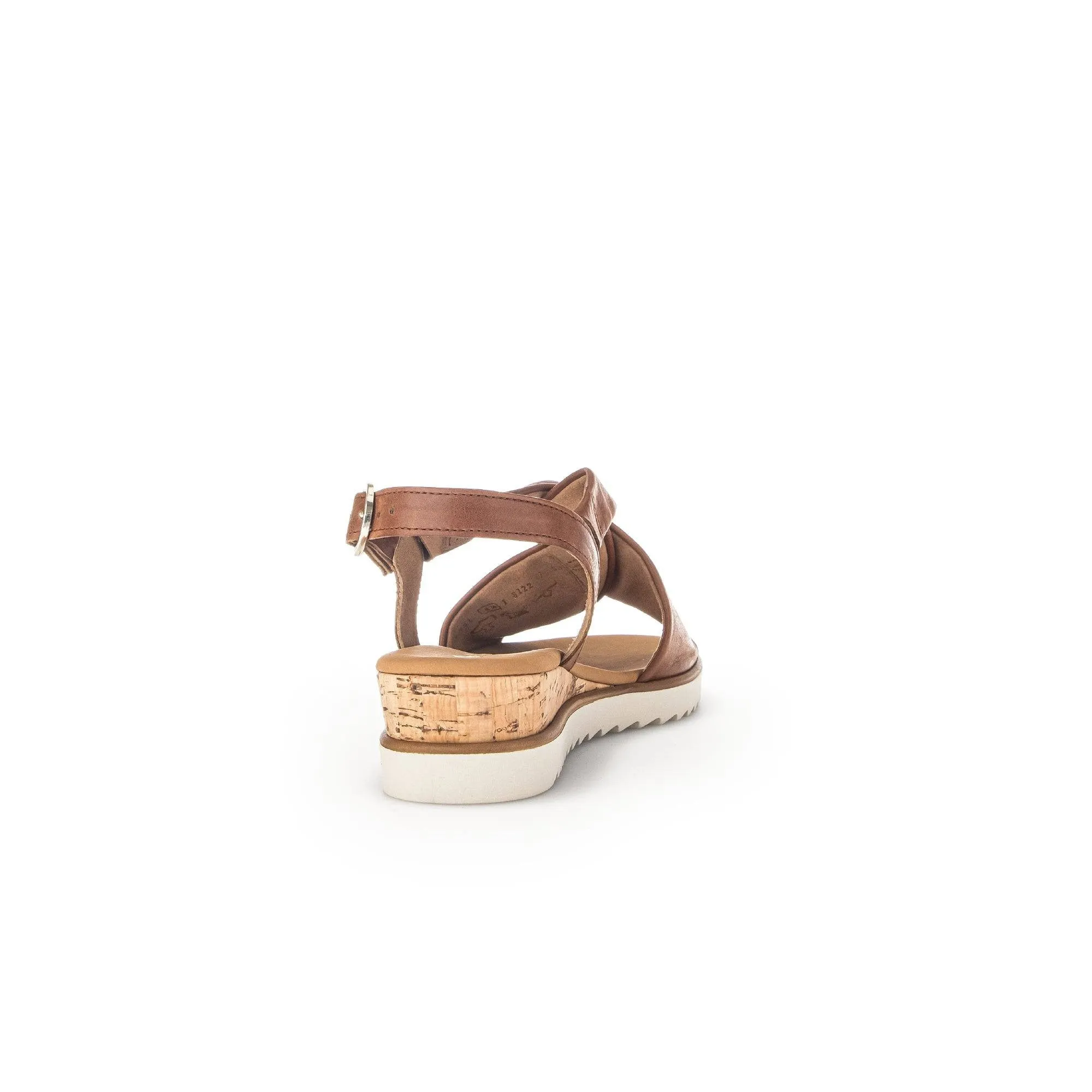 Gabor 42.751.53 Rich Ladies Peanut Leather Buckle Sandals