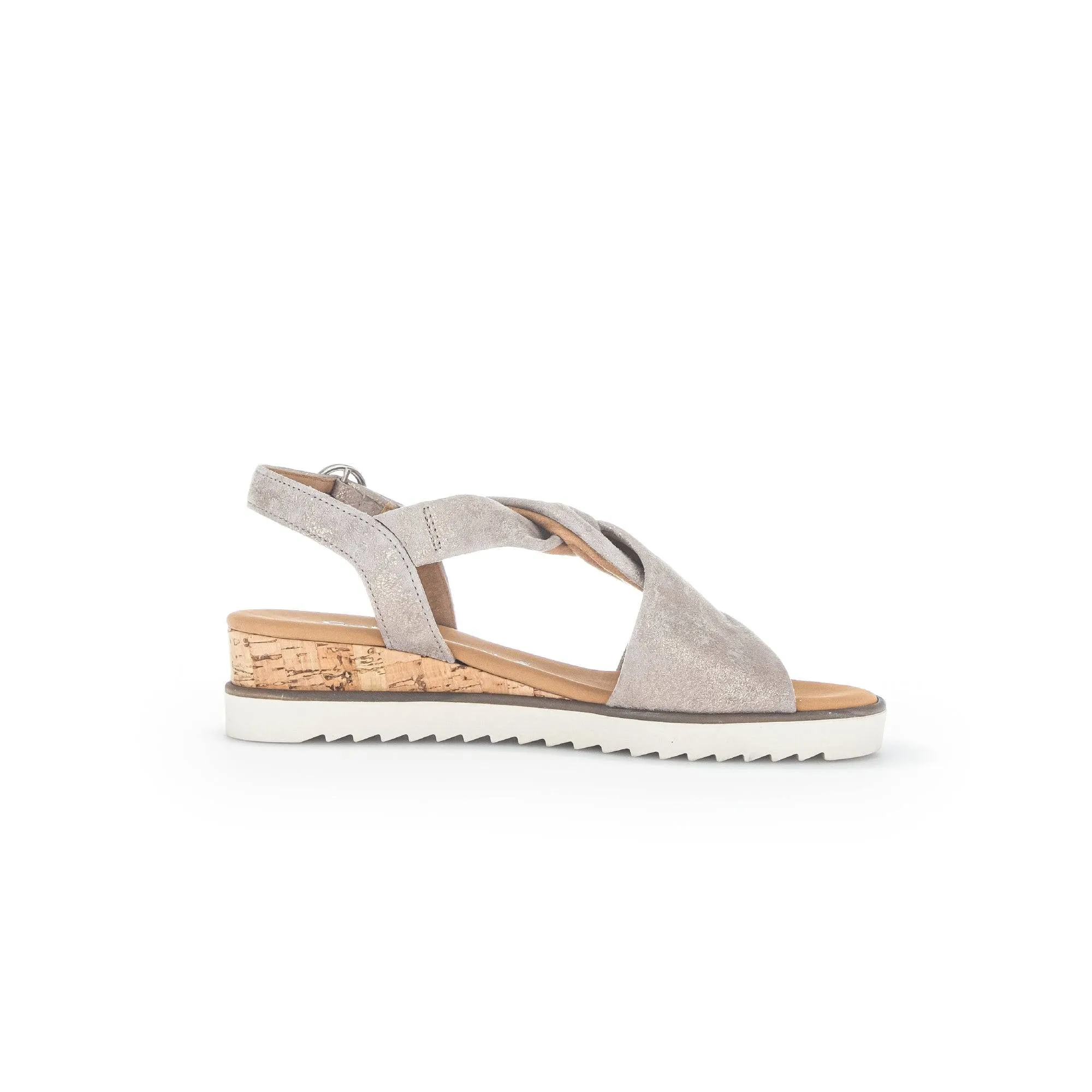 Gabor 42.751.95 Rich Ladies Gold Metallic Leather Buckle Sandals
