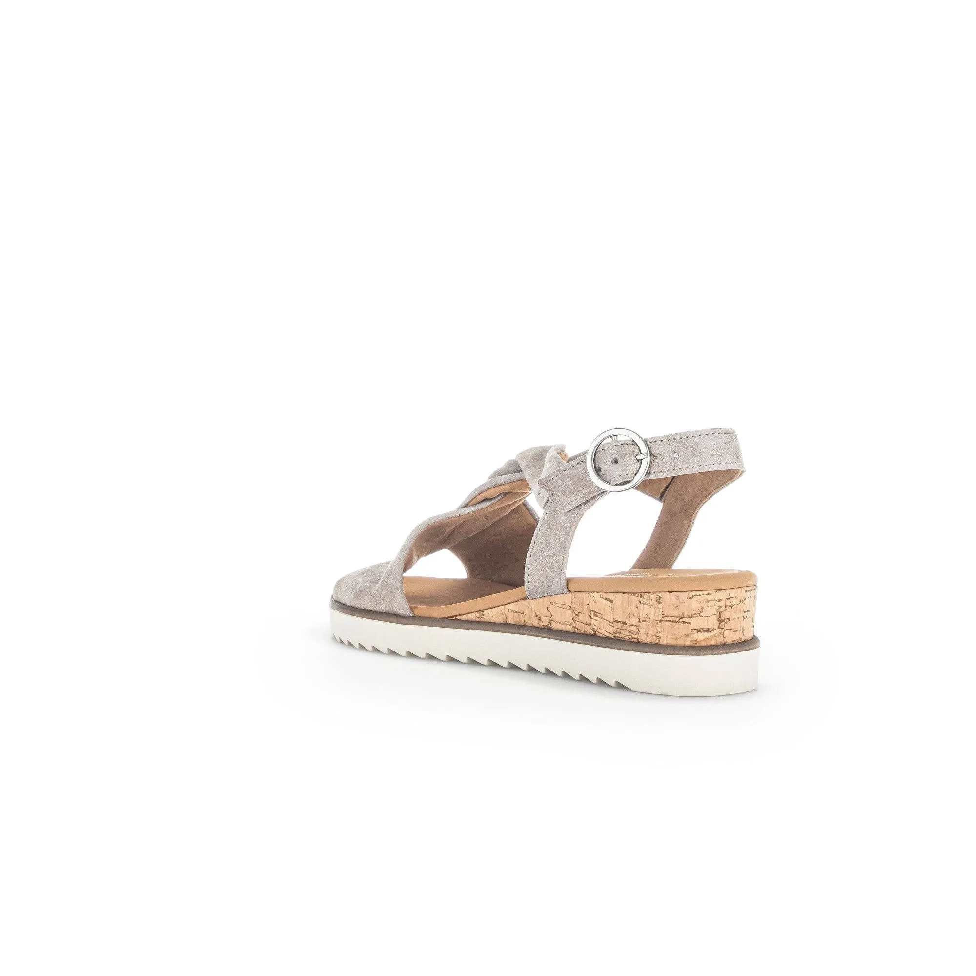 Gabor 42.751.95 Rich Ladies Gold Metallic Leather Buckle Sandals