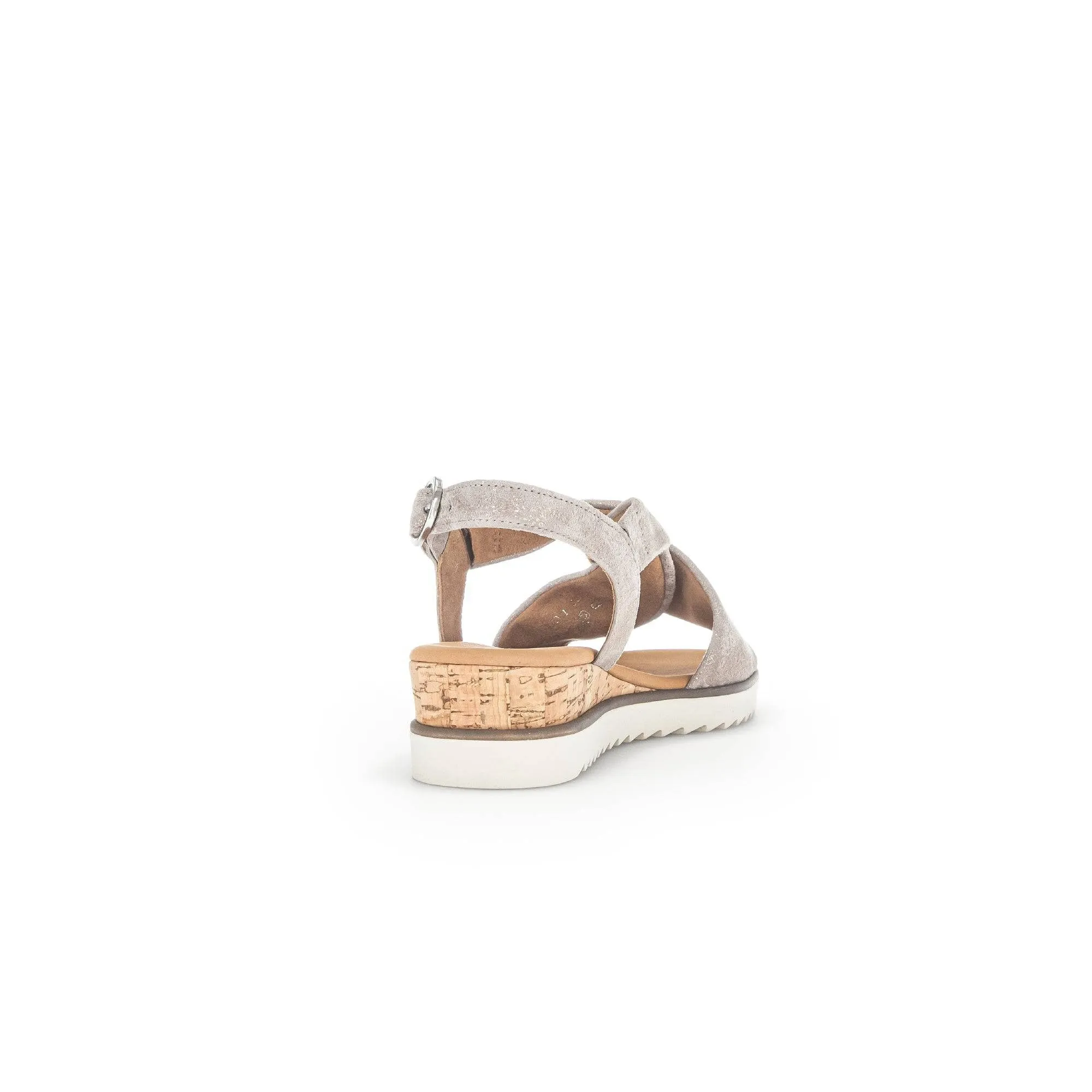 Gabor 42.751.95 Rich Ladies Gold Metallic Leather Buckle Sandals
