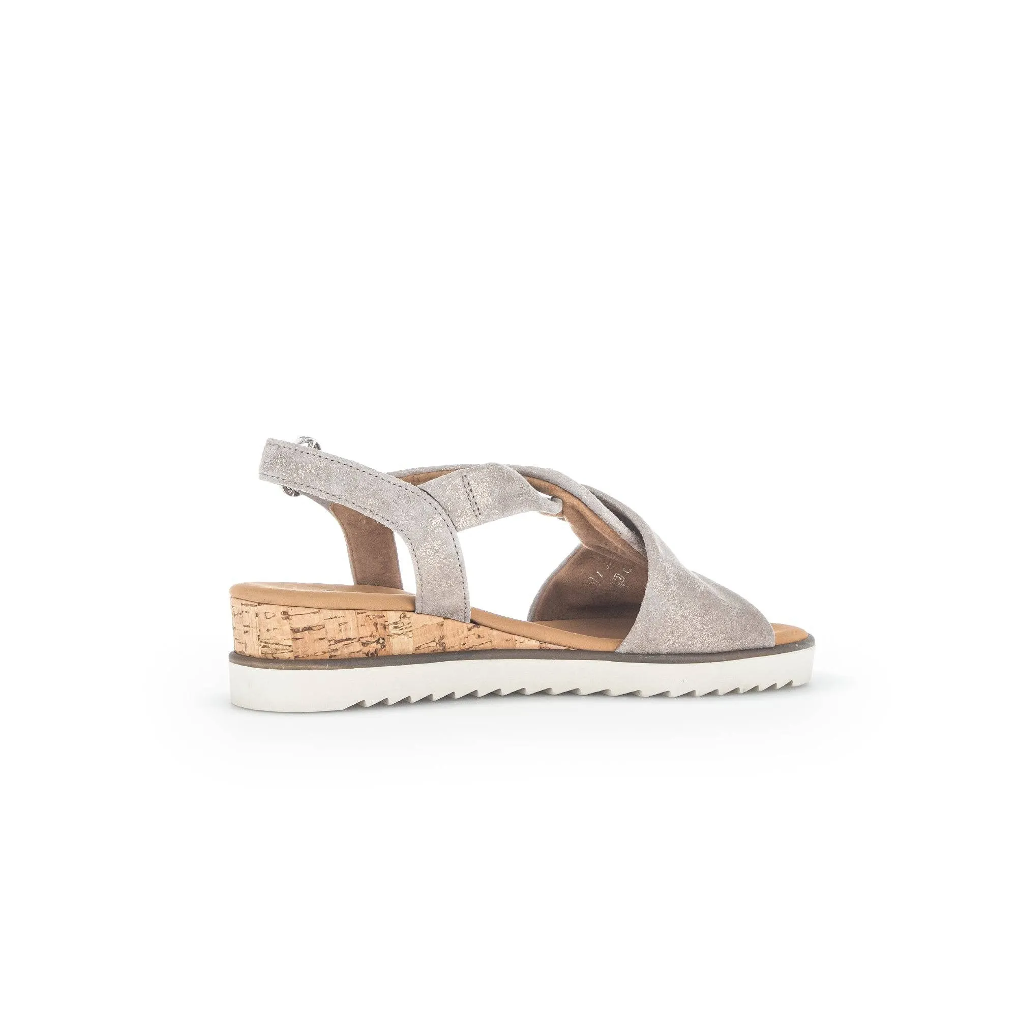 Gabor 42.751.95 Rich Ladies Gold Metallic Leather Buckle Sandals