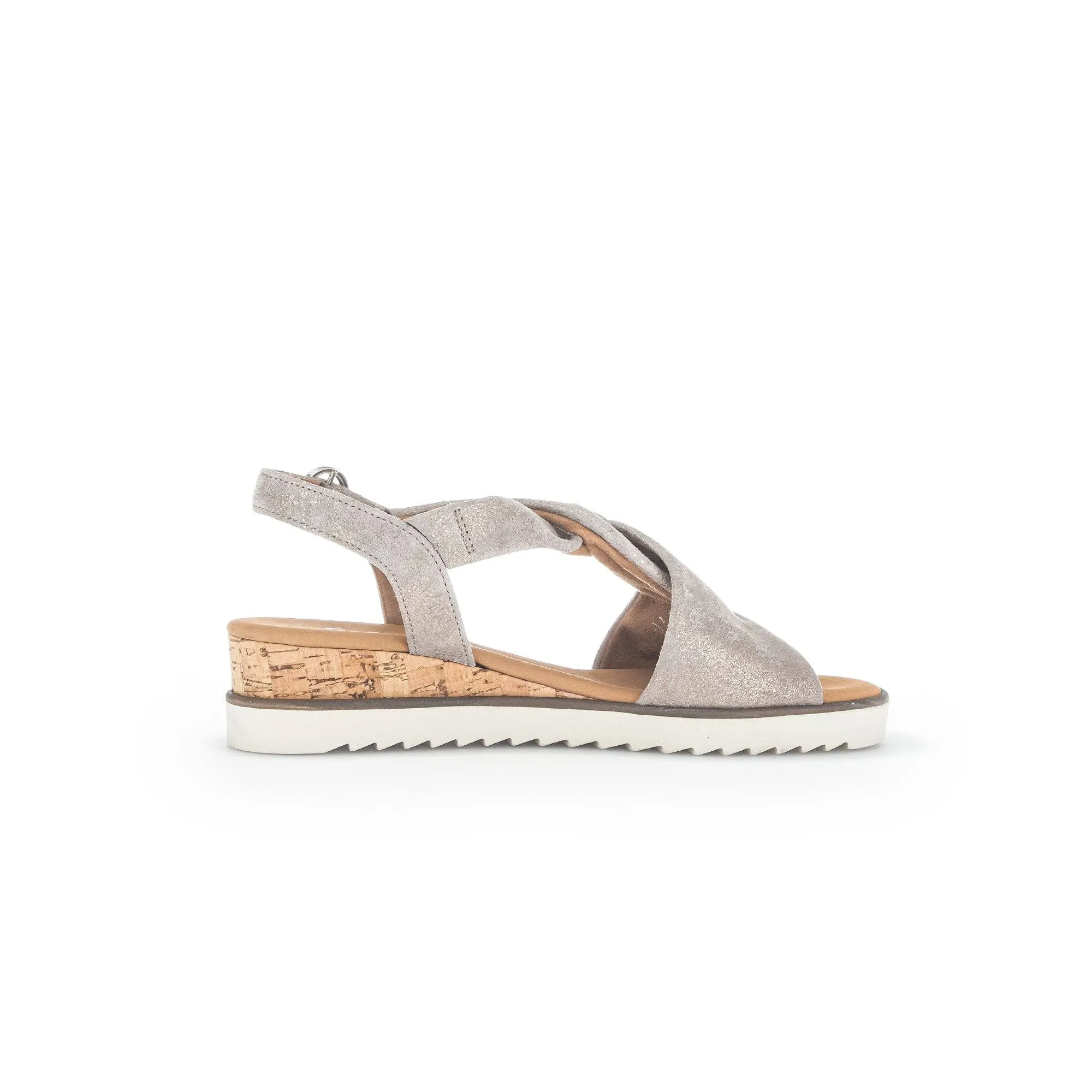 Gabor 42.751.95 Rich Ladies Gold Metallic Leather Buckle Sandals