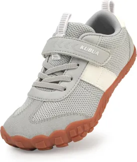 KUBUA Boys Girls Sneakers Kids Barefoot Shoes Comfort Anti-Slip Walking Shoes for Indoor Outdoor Toddler Little Big Kid