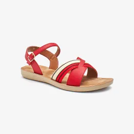 Metallic Buckled Ladies sandals
