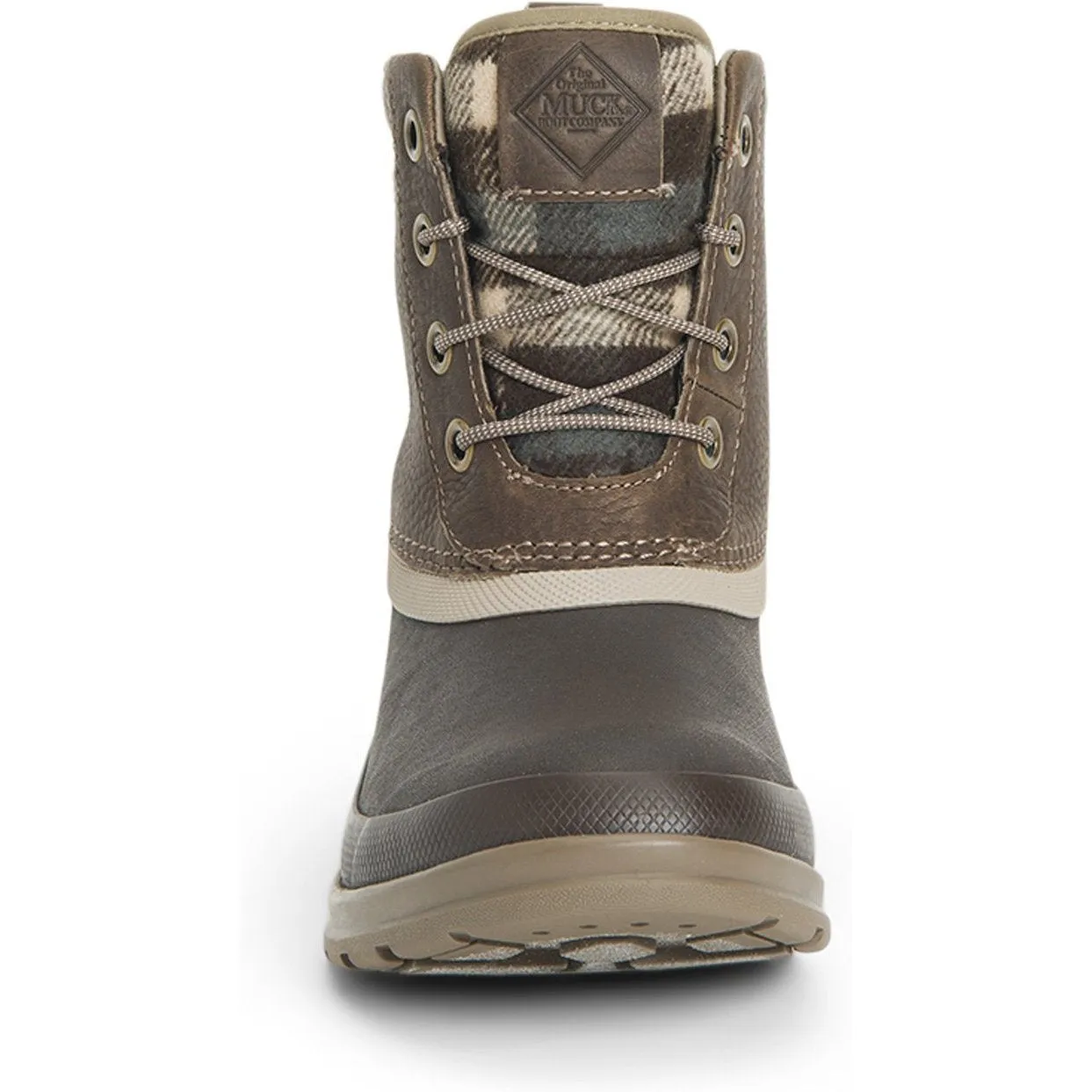Muck Women's Originals Duck Lace Waterproof Outdoor Boot- Brown- ODLW-109