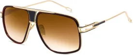 Oversized 70s Aviator Sunglasses for Men Disco Sun Glasses Cool Designer Tinted Shades Gold Alloy Frame
