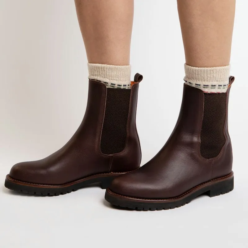 Penelope Chilvers Doma Leather Ladies Ankle Boot - Conker