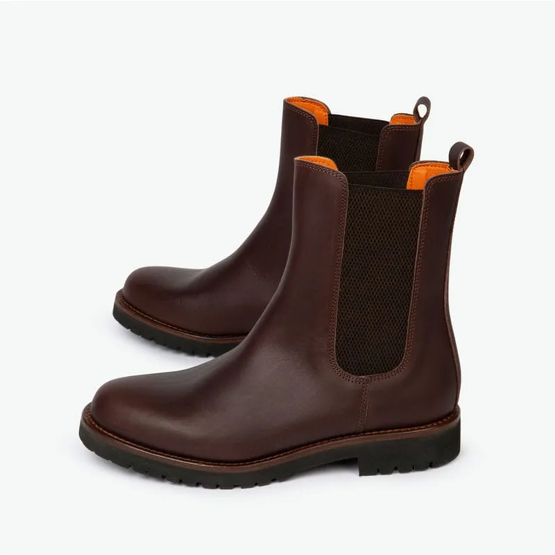 Penelope Chilvers Doma Leather Ladies Ankle Boot - Conker