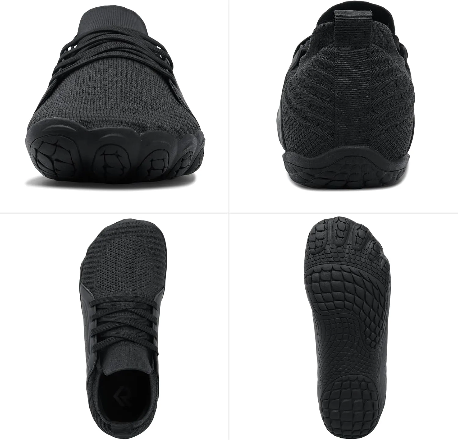 relxfeet Men's Barefoot Trail Running Shoes Minimalist Wide Toe Box Design Zero Drop Non-Slip Rubber Sole for Gym Hiking Walking