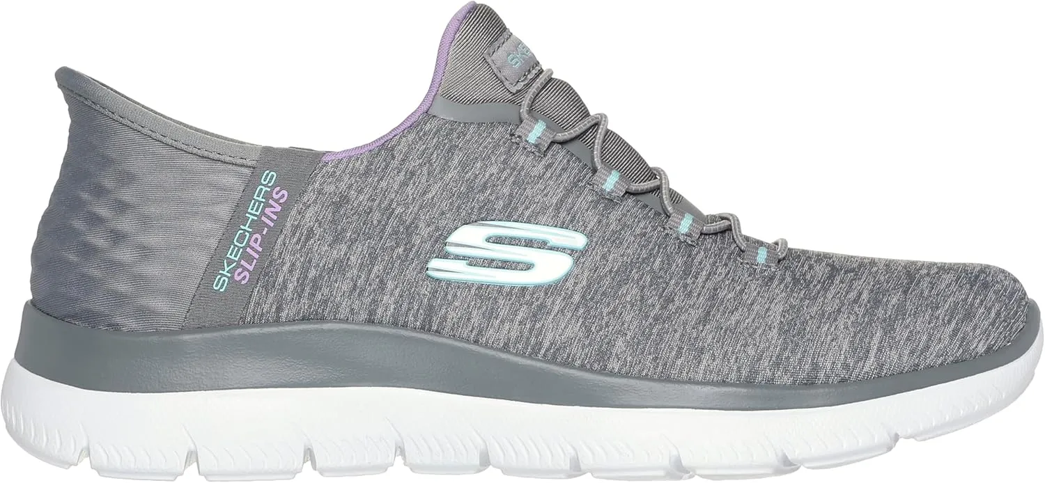 Skechers Women's Summits Hands-Free Slip-Ins  Memory Foam Insole, Heel Pillow, Vegan Materials Sneakers