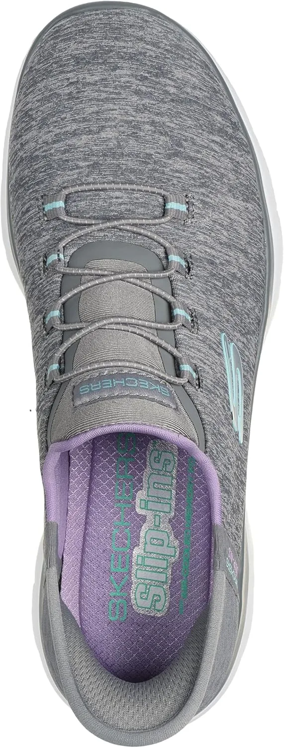 Skechers Women's Summits Hands-Free Slip-Ins  Memory Foam Insole, Heel Pillow, Vegan Materials Sneakers