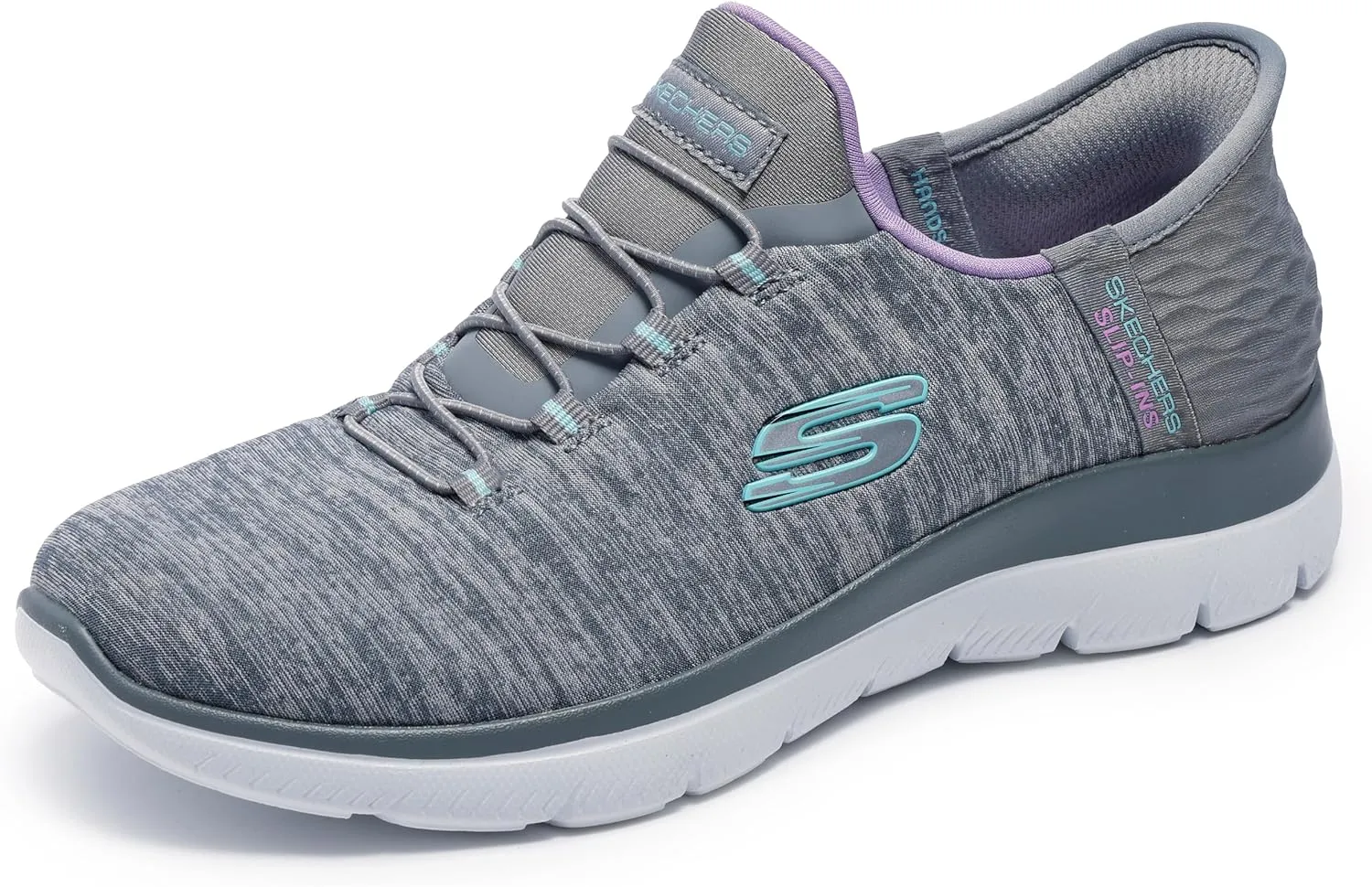 Skechers Women's Summits Hands-Free Slip-Ins  Memory Foam Insole, Heel Pillow, Vegan Materials Sneakers