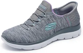 Skechers Women's Summits Hands-Free Slip-Ins  Memory Foam Insole, Heel Pillow, Vegan Materials Sneakers
