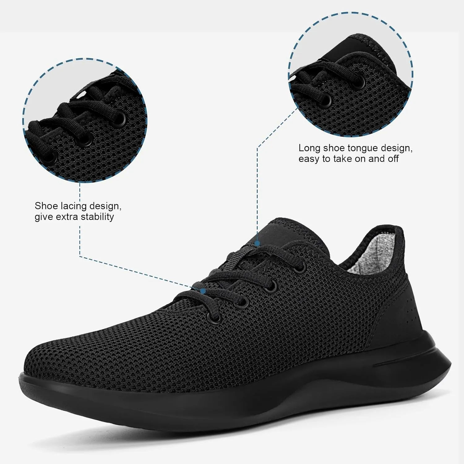 Sneakers for Women Men, Walking Shoes Tree Womens Runner Sneakers with Arch Support, Comfortable Lightweight Walking Sneakers, Non Slip Athletic Tennis Running Shoes for Gym Workout Yoga Walking