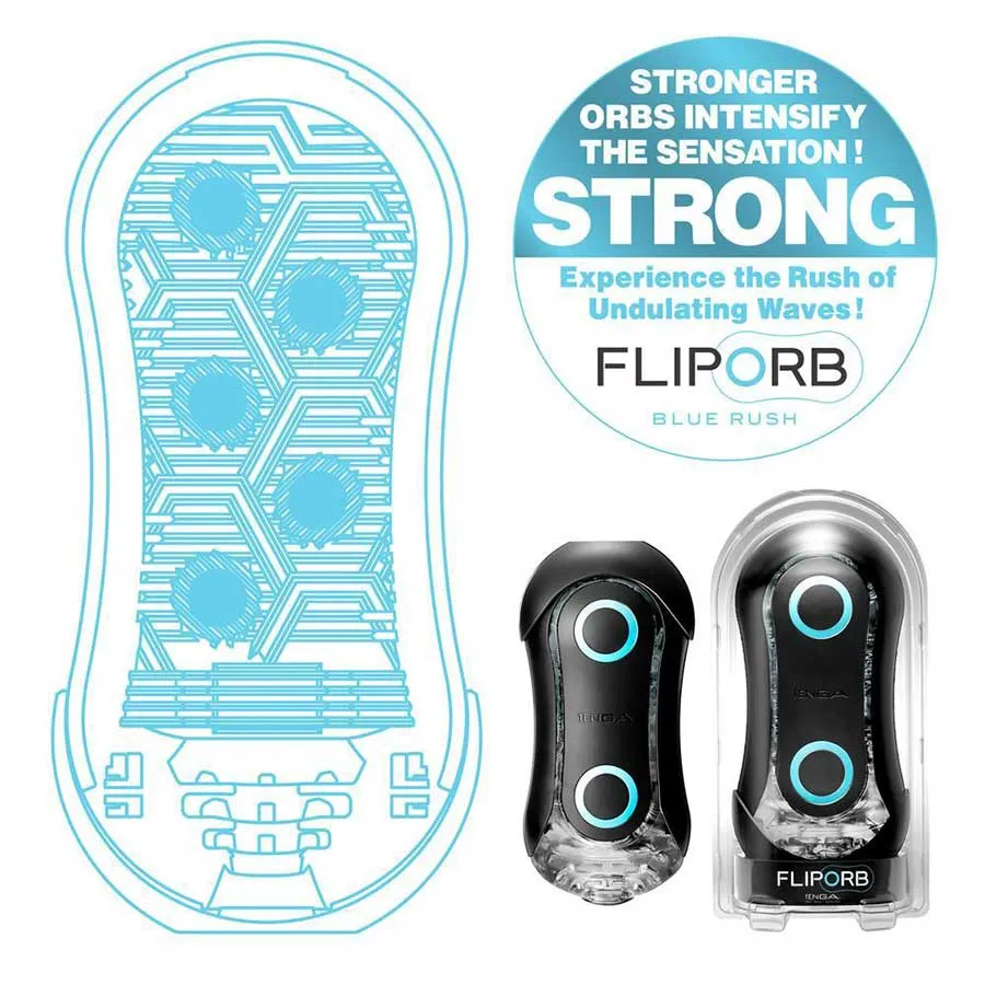 Tenga Flip Orb Strong Masturbator Series | Beaded Discreet Stroker