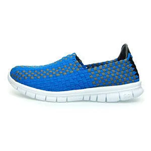 Trend Soft Breathable Casual Shoes Mesh Woven Flat Nurse Walking Sneakers Knit Slip on Loafer Shoes