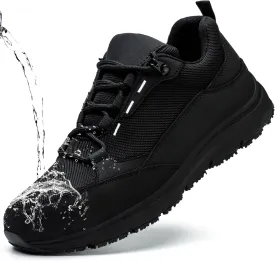ulogu Waterproof Steel Toe Shoes for Men Comfy Lightweight Non Slip Safety Work Sneakers 6-Month Warranty