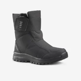 Women's warm waterproof snow hiking boots - SH100 Velcro